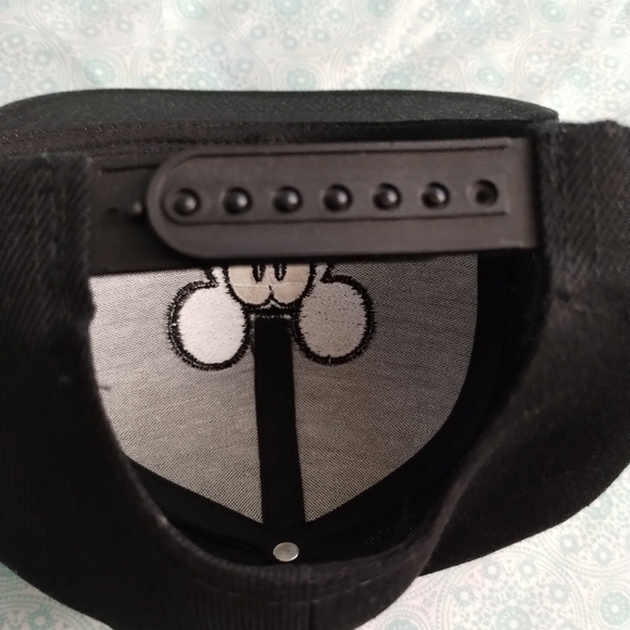 Disney Mickey Mouse black yellow tropical flower baseball hat cap - Picture 6 of 9